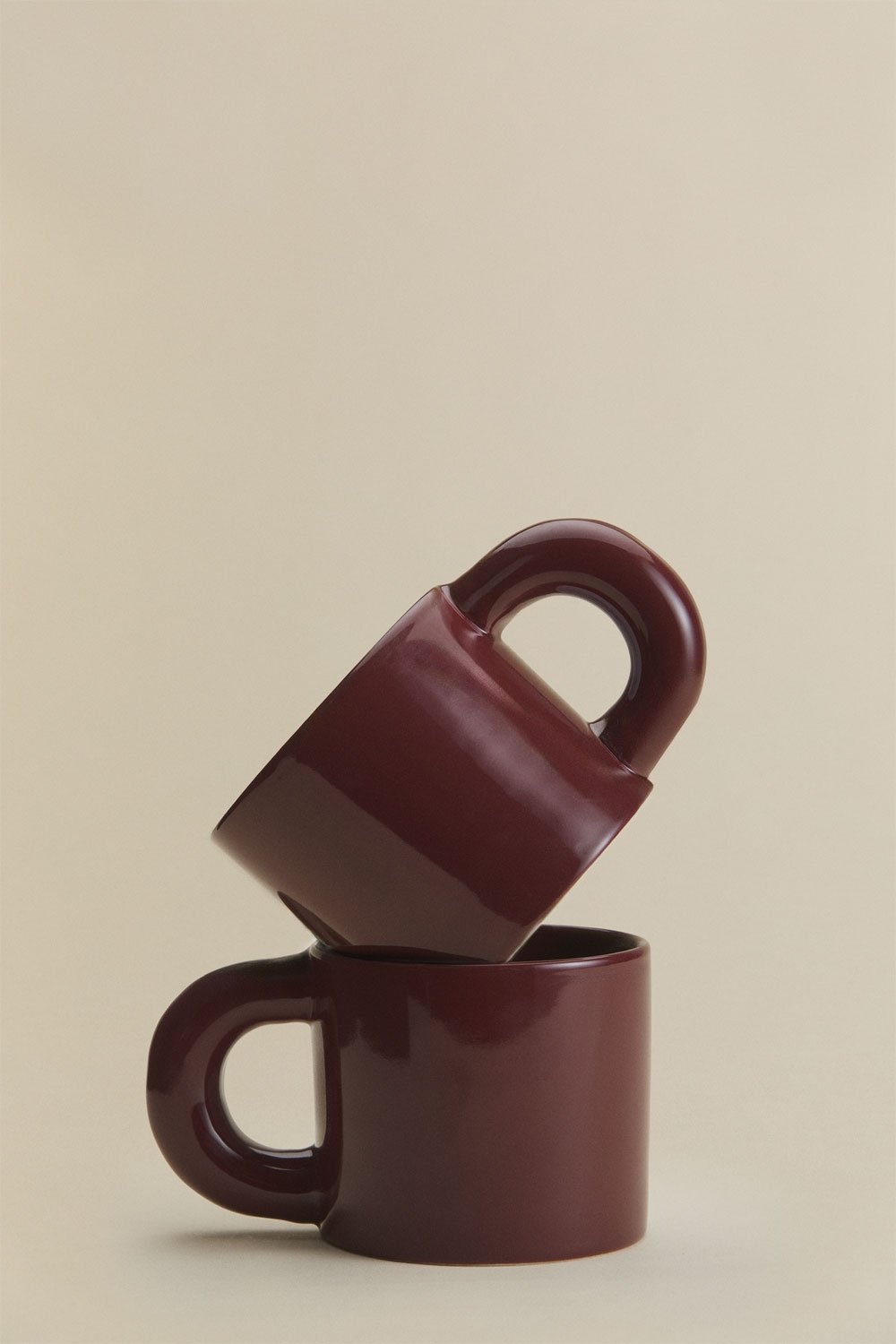 Pack of 2 coffee cups 30 cl in new bone china Rylvane, gallery image 3