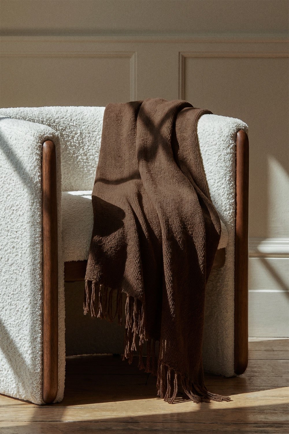 Maidina chenille plaid blanket, gallery image 1