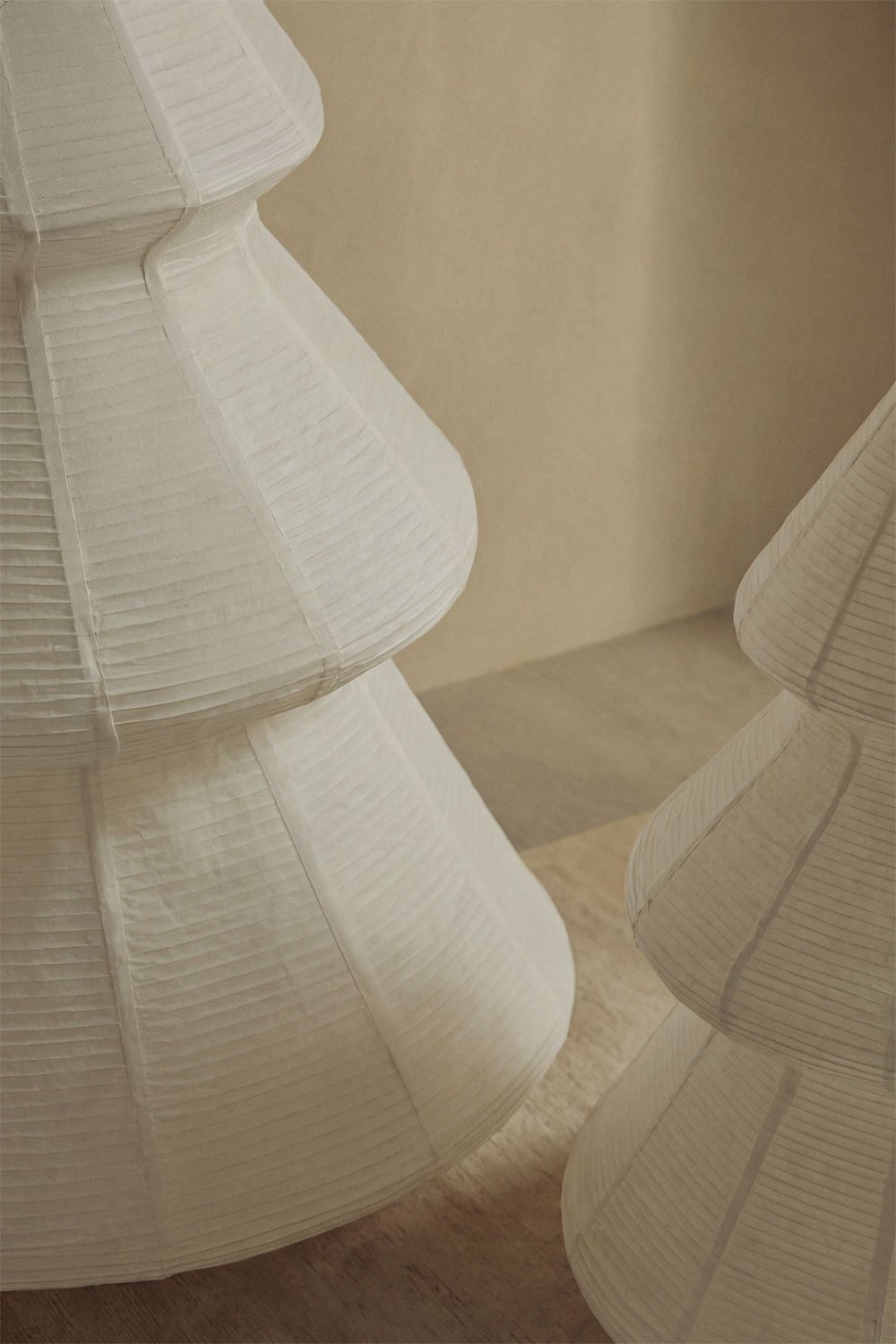 Set of 2 luminous Christmas trees in Roulmi linen, gallery image 3
