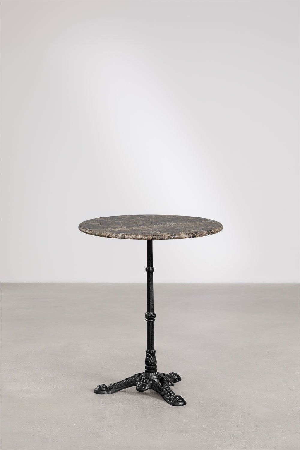 Round bar table Ø60cm in Azteca natural stone, gallery image 1