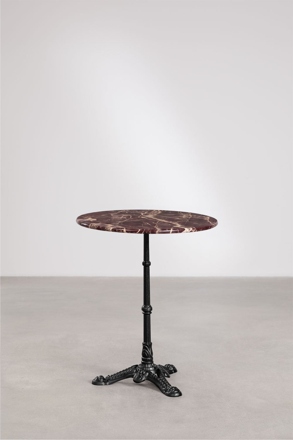 Round bar table Ø60cm in Azteca natural stone, gallery image 1