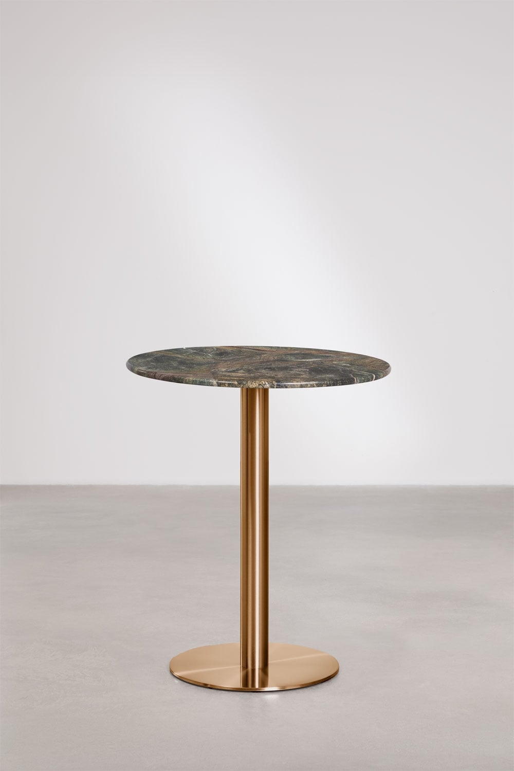 Xiren round natural stone bar table, gallery image 1