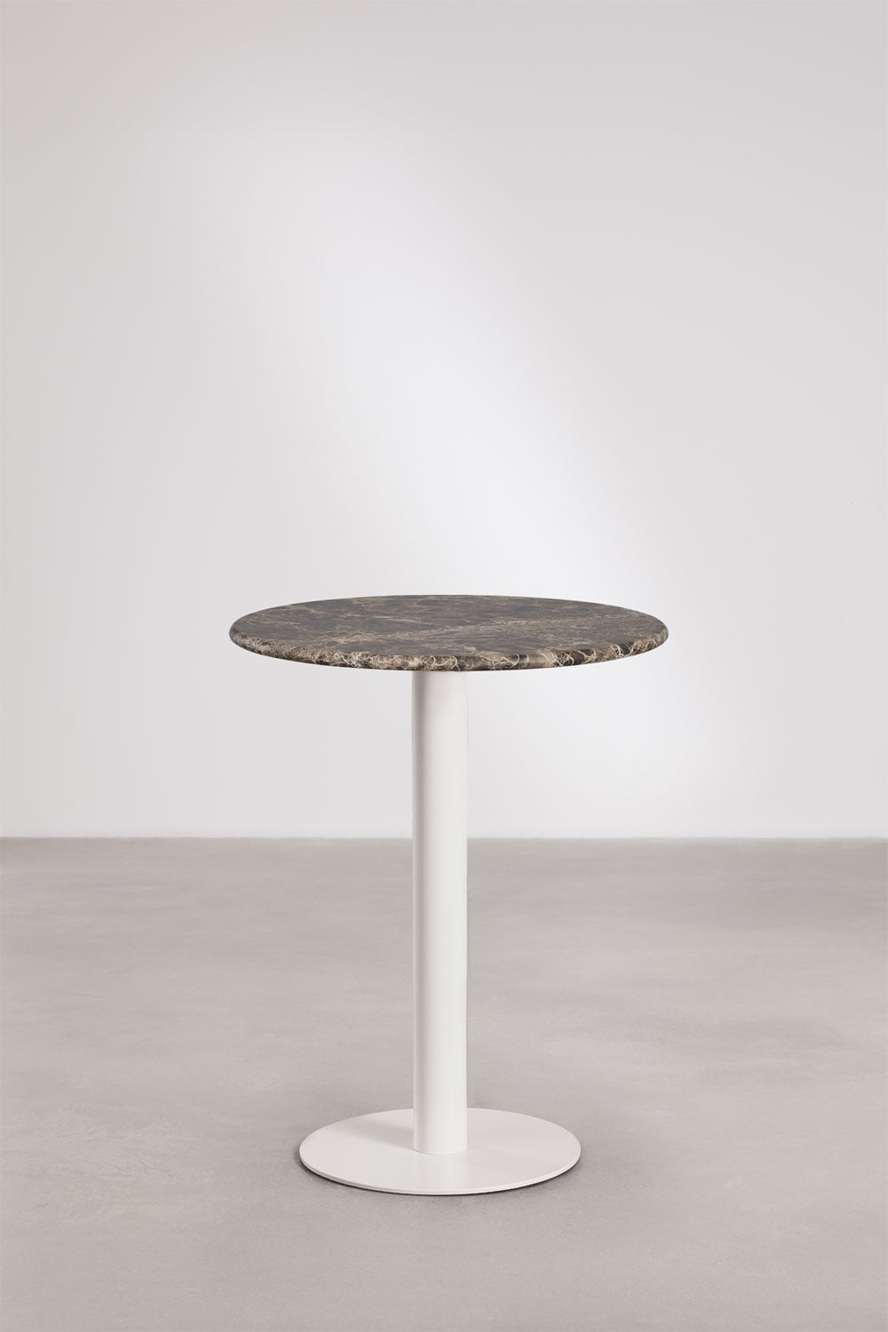 Xiren round natural stone bar table, gallery image 1
