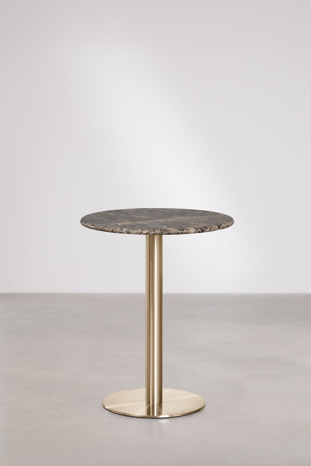 Xiren round natural stone bar table, gallery image 1