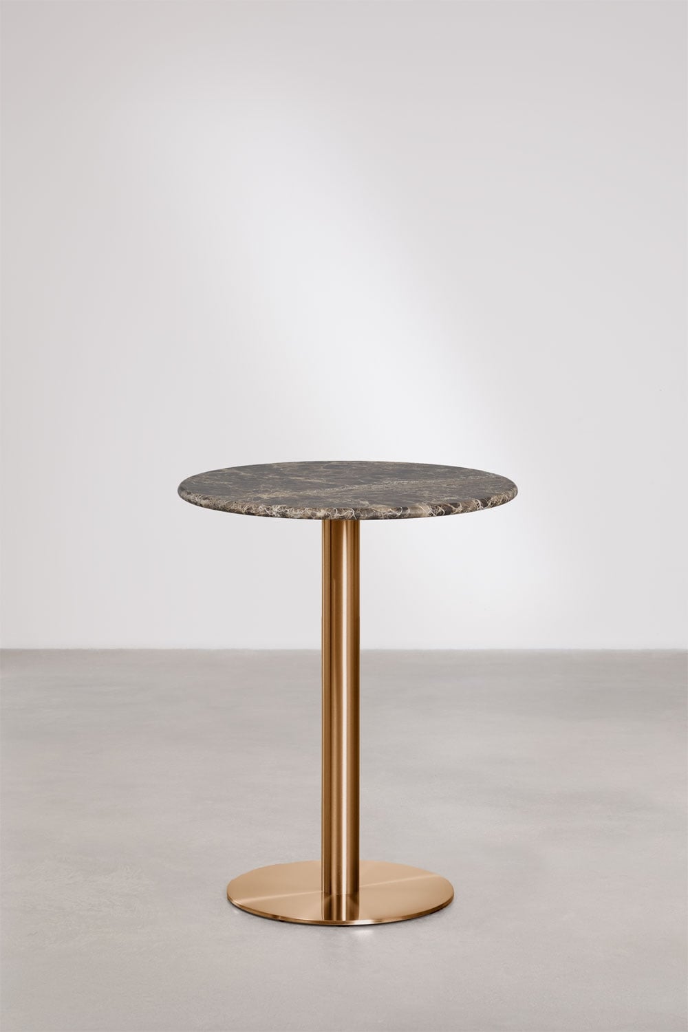 Xiren round natural stone bar table, gallery image 1