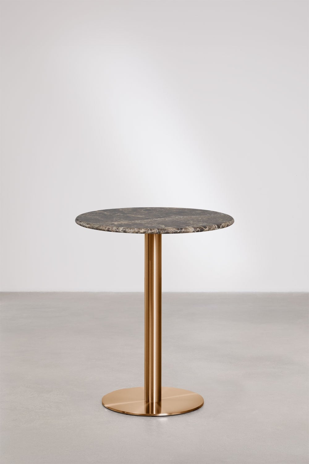 Xiren round natural stone bar table, gallery image 1