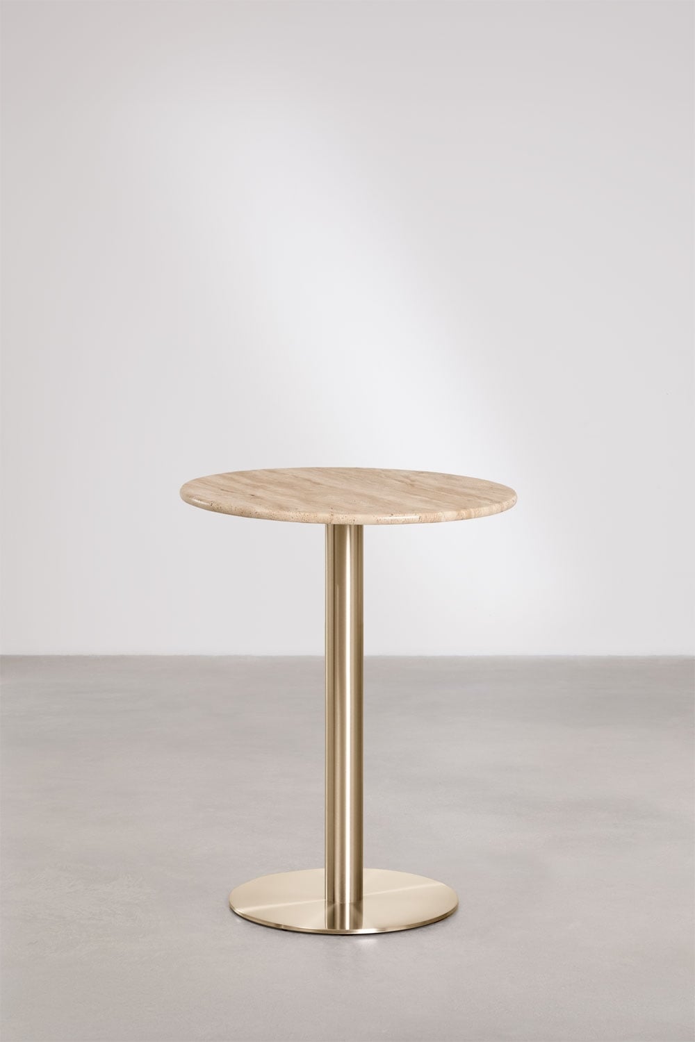 Xiren round natural stone bar table, gallery image 1