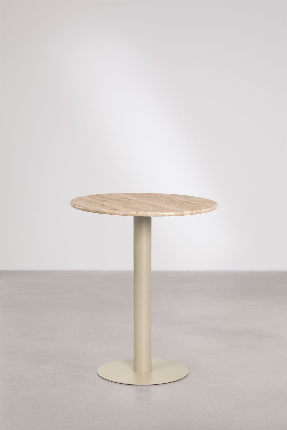 Xiren round natural stone bar table, gallery image 1