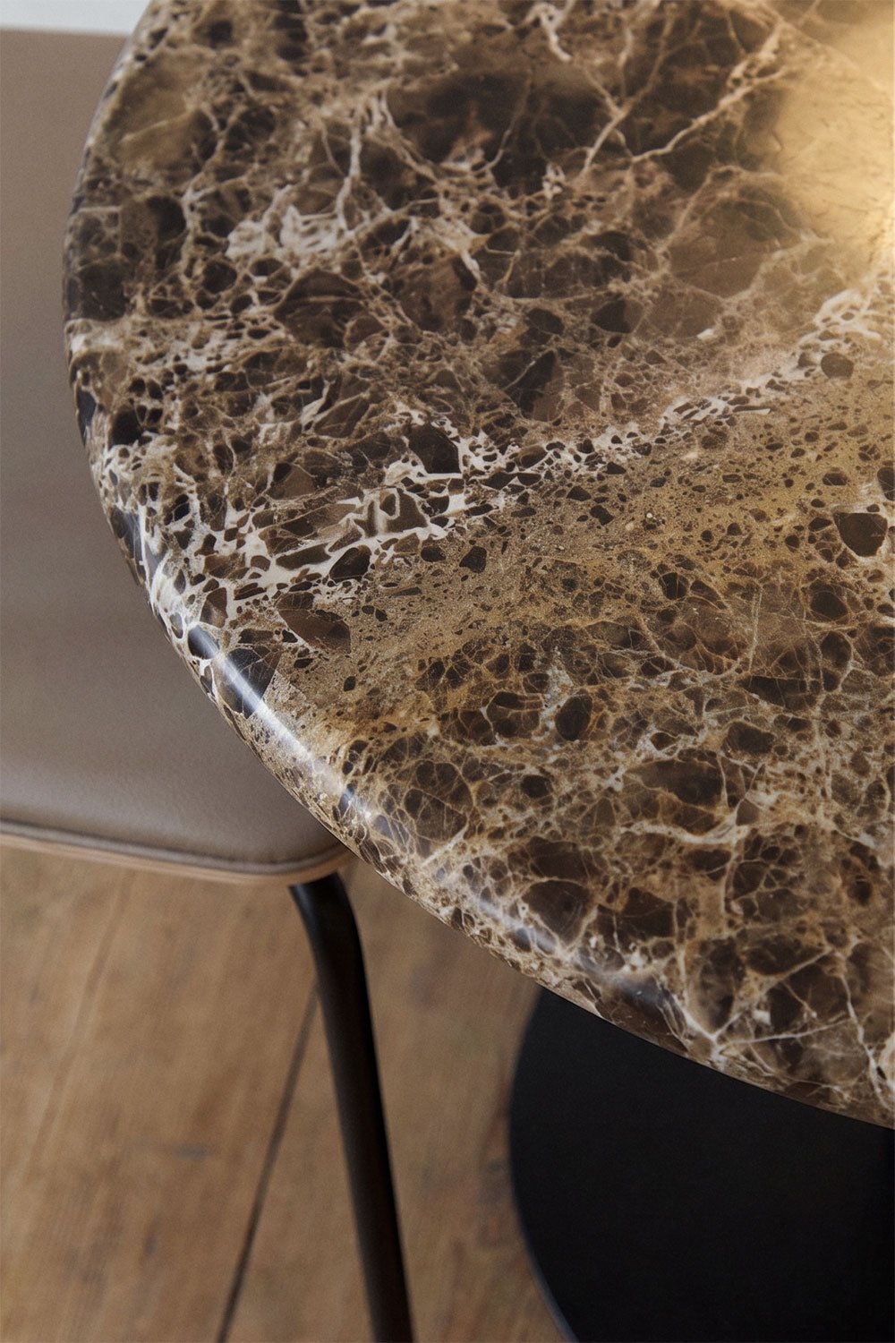 Xiren round natural stone bar table, gallery image 2