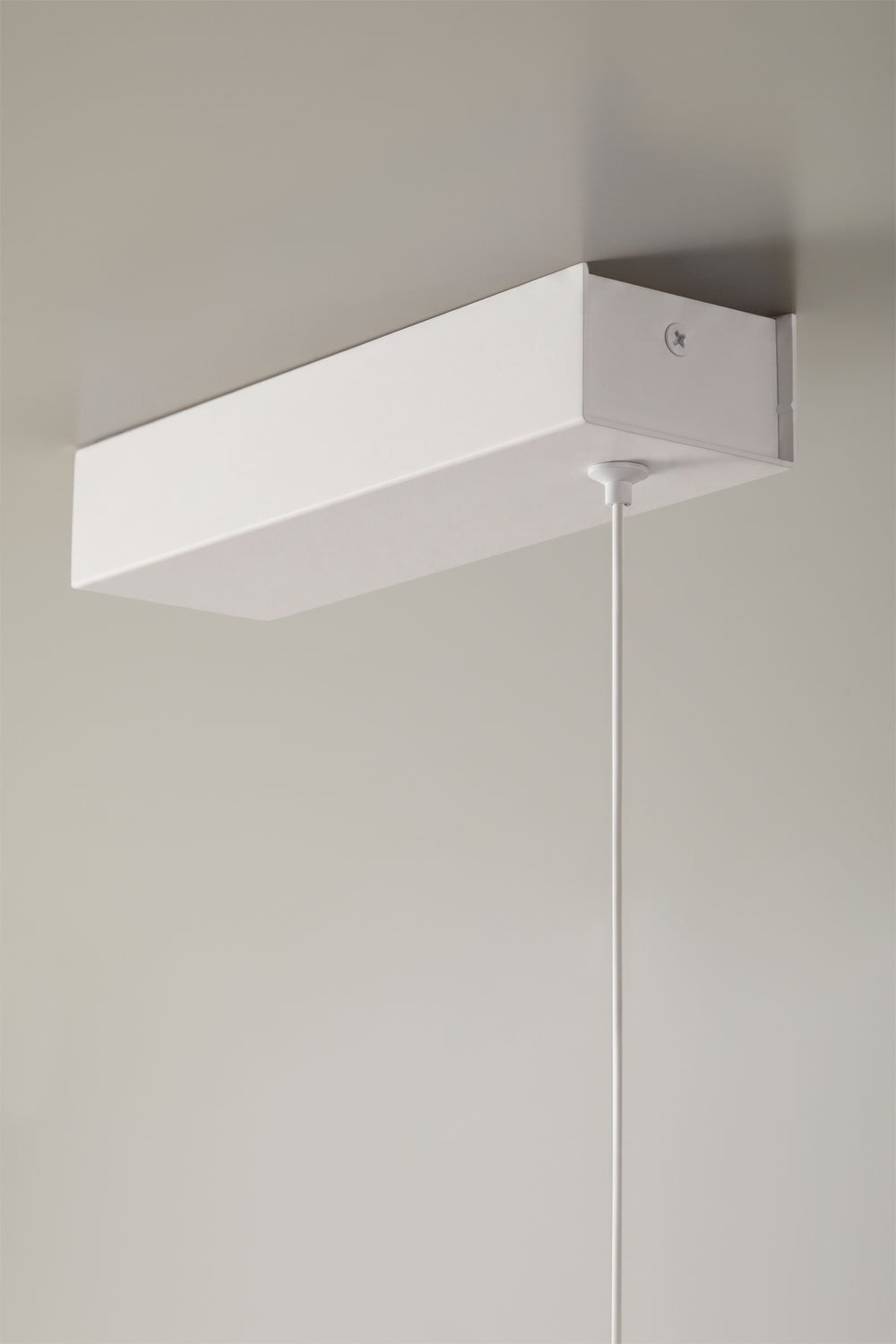 Lirela 120 cm linear LED pendant ceiling lamp with indirect light in aluminum, gallery image 9