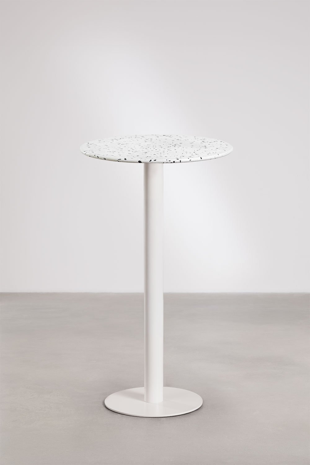 Xiren round high bar table Ø60 cm in terrazzo, gallery image 1