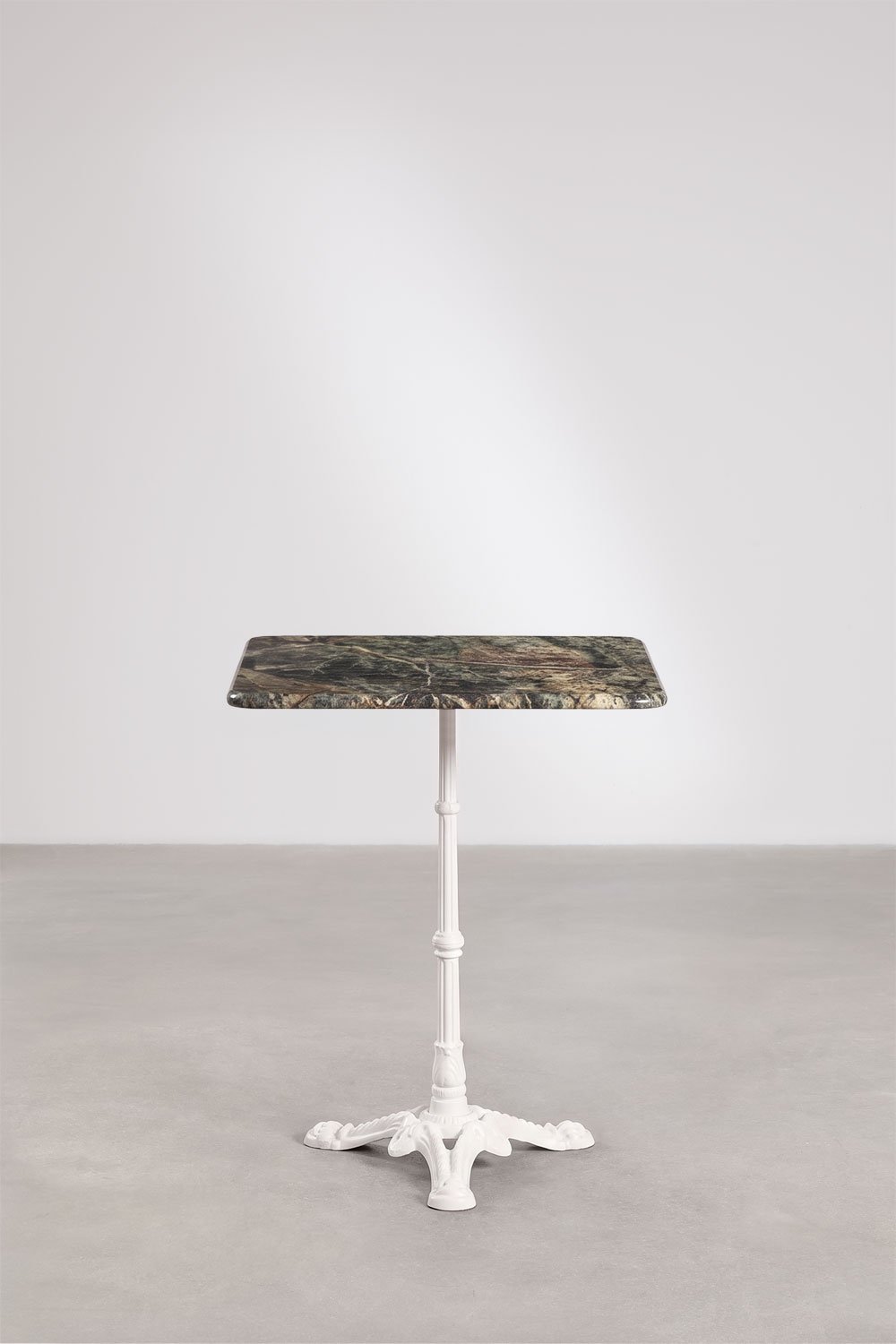 Square bar table in Azteca natural stone, gallery image 2