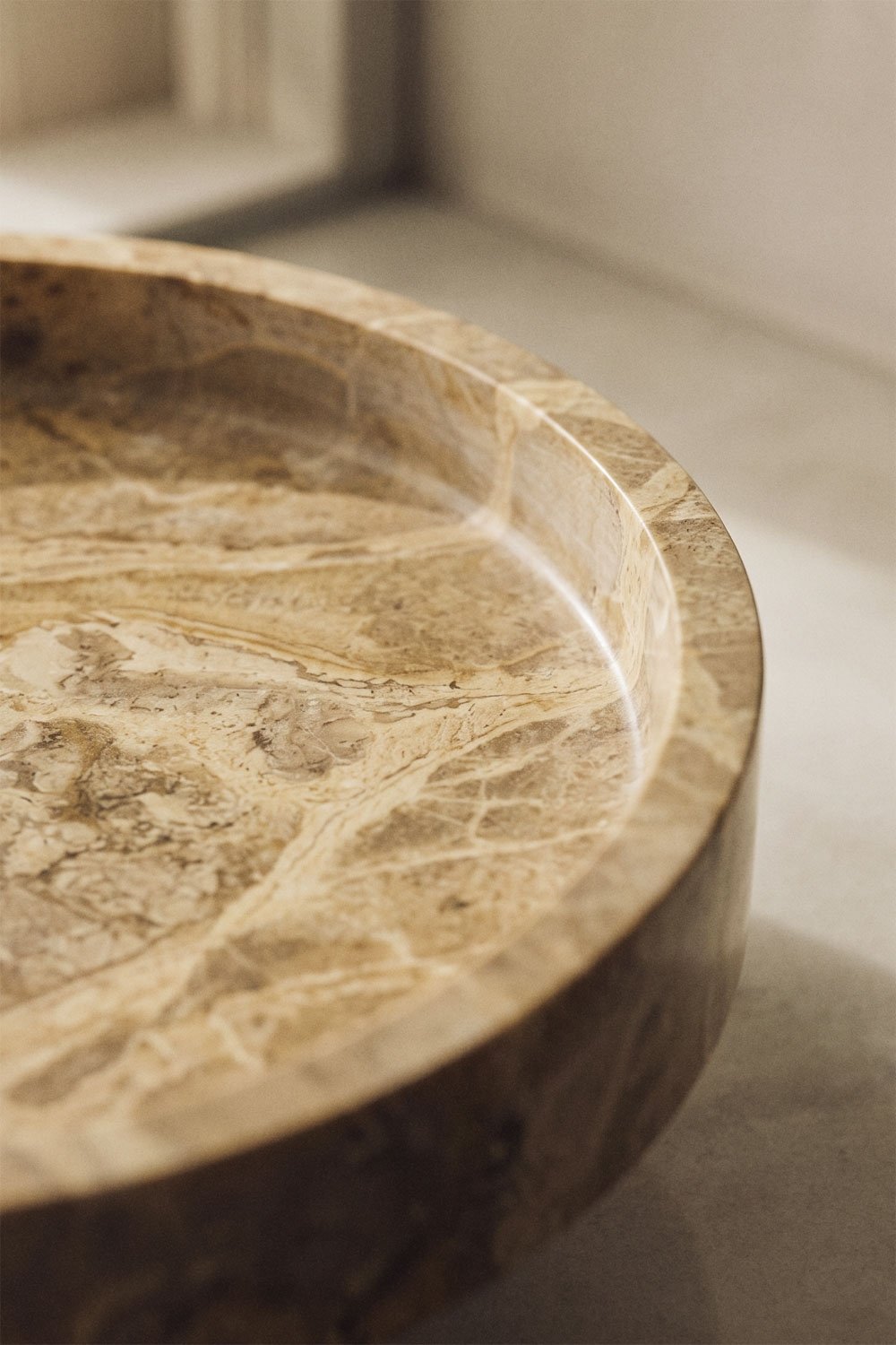 Kevara natural stone round catchall Ø25 cm, gallery image 2