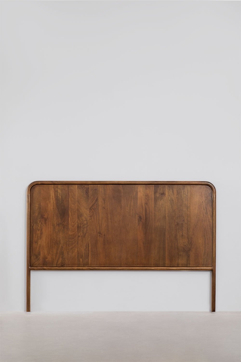 Dark mango wood headboard for 160 cm bed Maupaul, gallery image 3