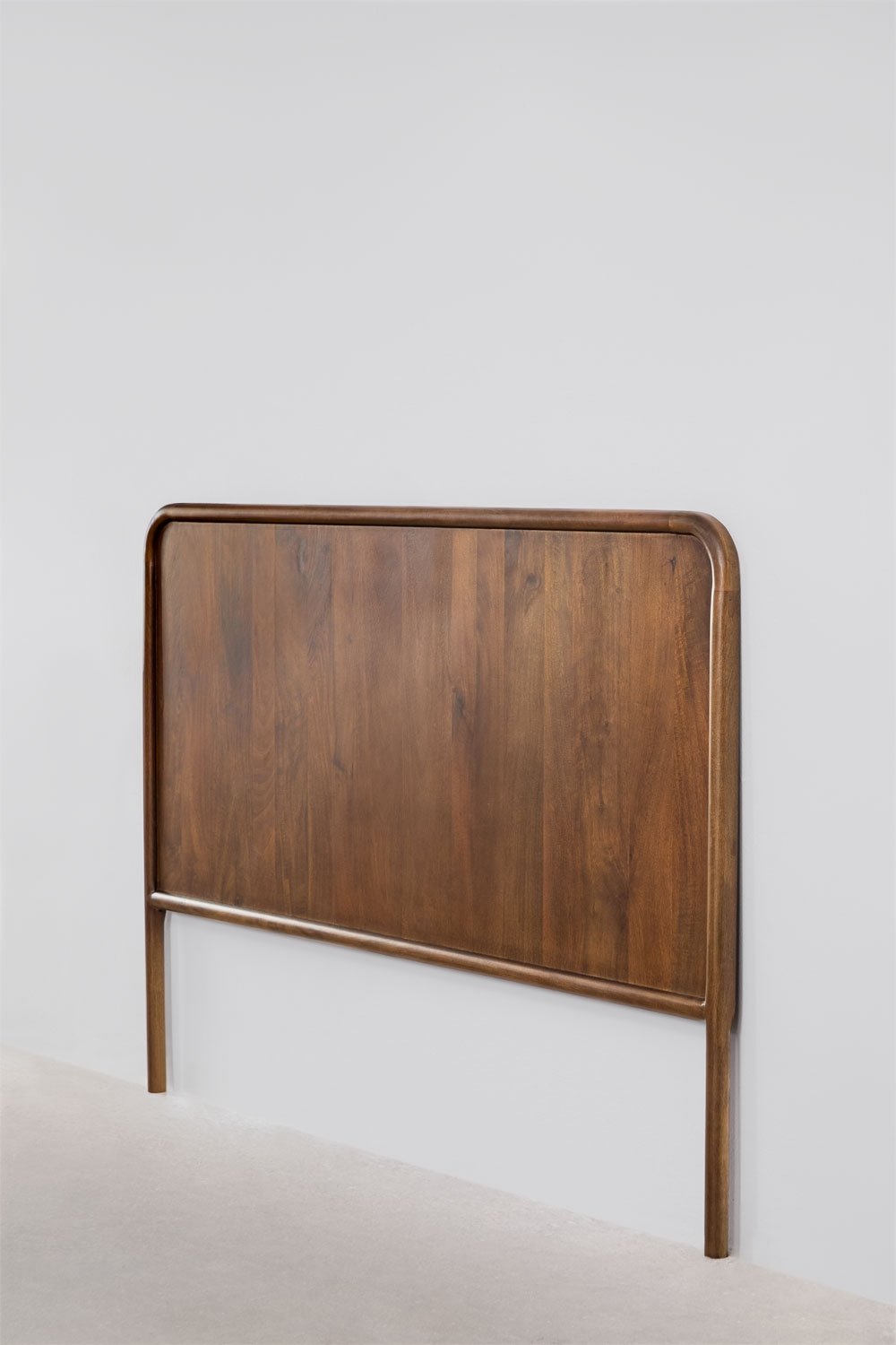 Dark mango wood headboard for 160 cm bed Maupaul, gallery image 4