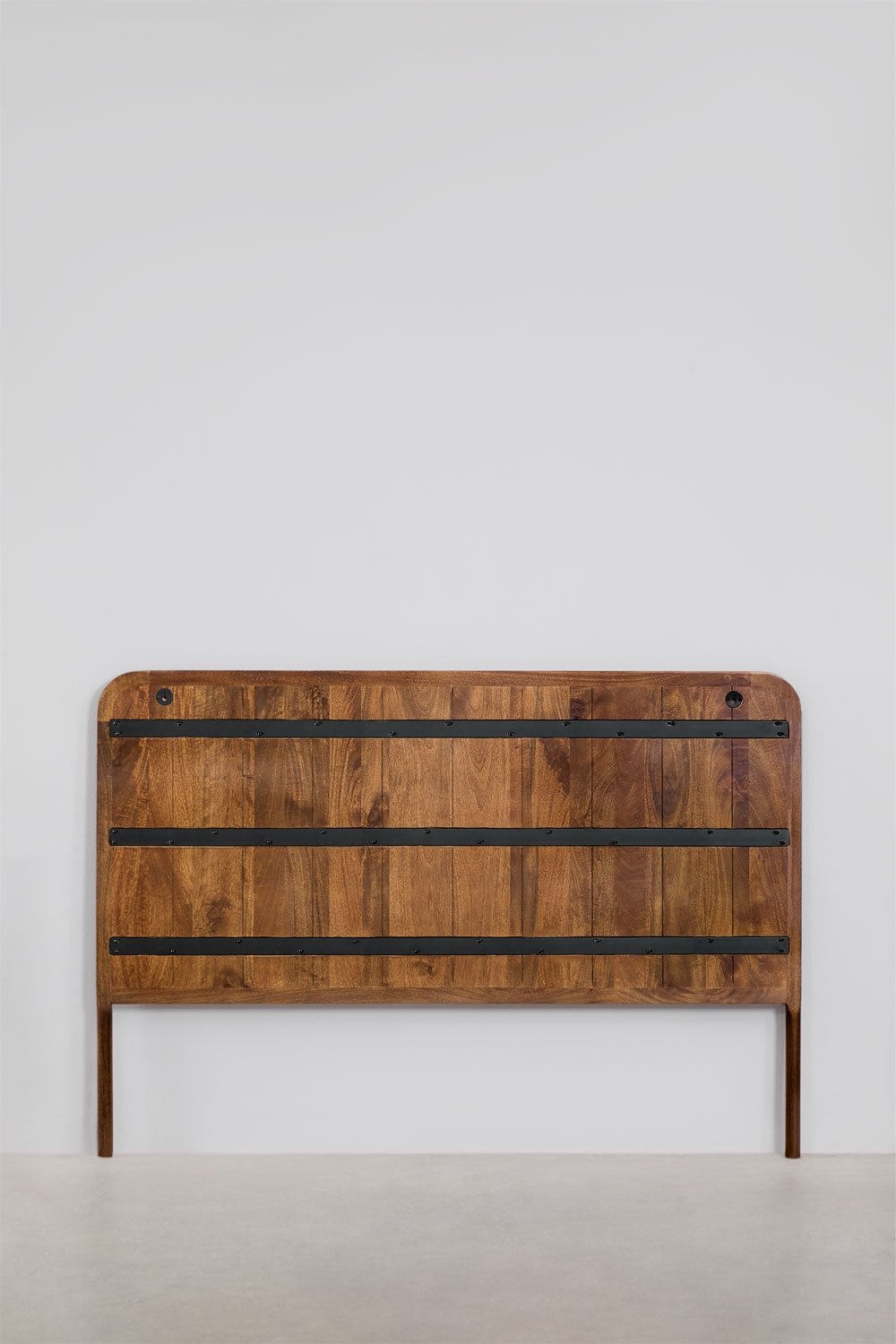Dark mango wood headboard for 160 cm bed Maupaul, gallery image 7