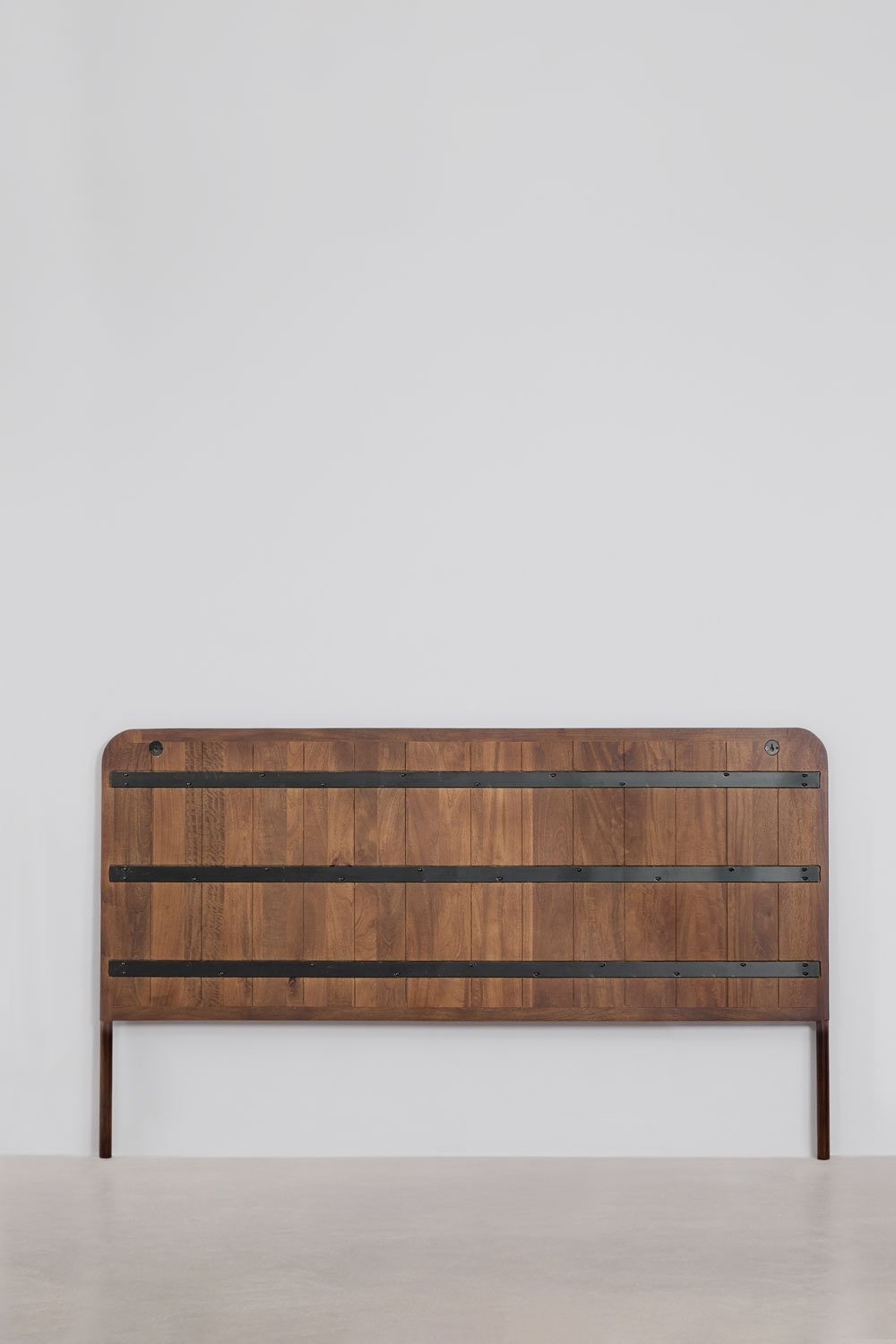 Dark mango wood headboard for 180 cm bed Maupaul, gallery image 7