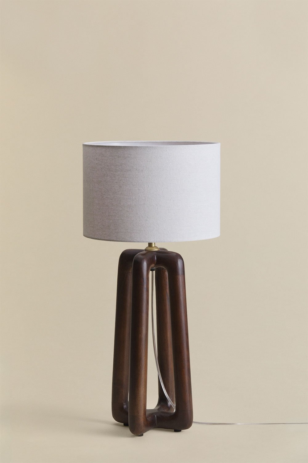 Lureva mango wood table lamp, gallery image 4