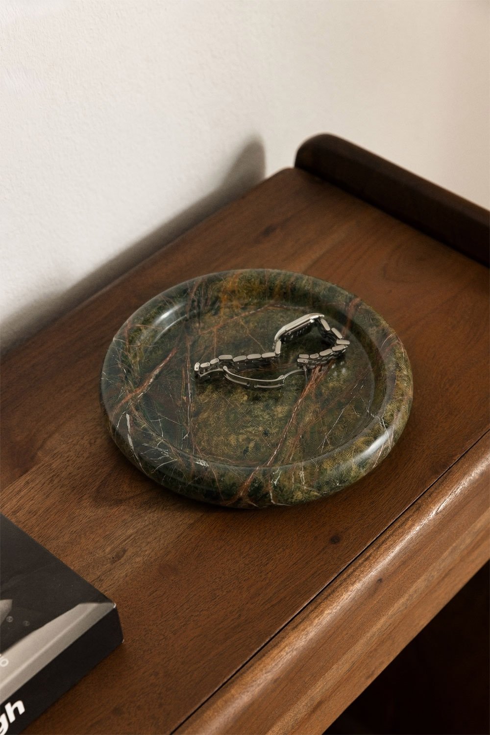 Velmar round Ø20 cm marble catchall tray, gallery image 1