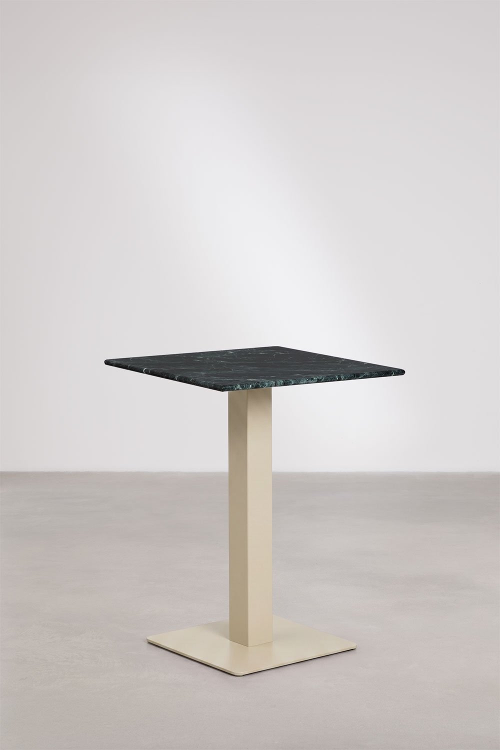 Square bar table in Livanto natural stone, gallery image 1