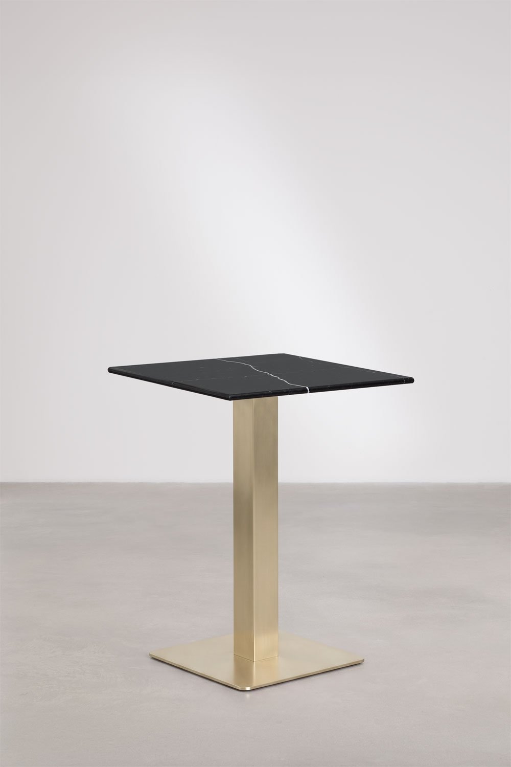 Square bar table in Livanto natural stone, gallery image 1