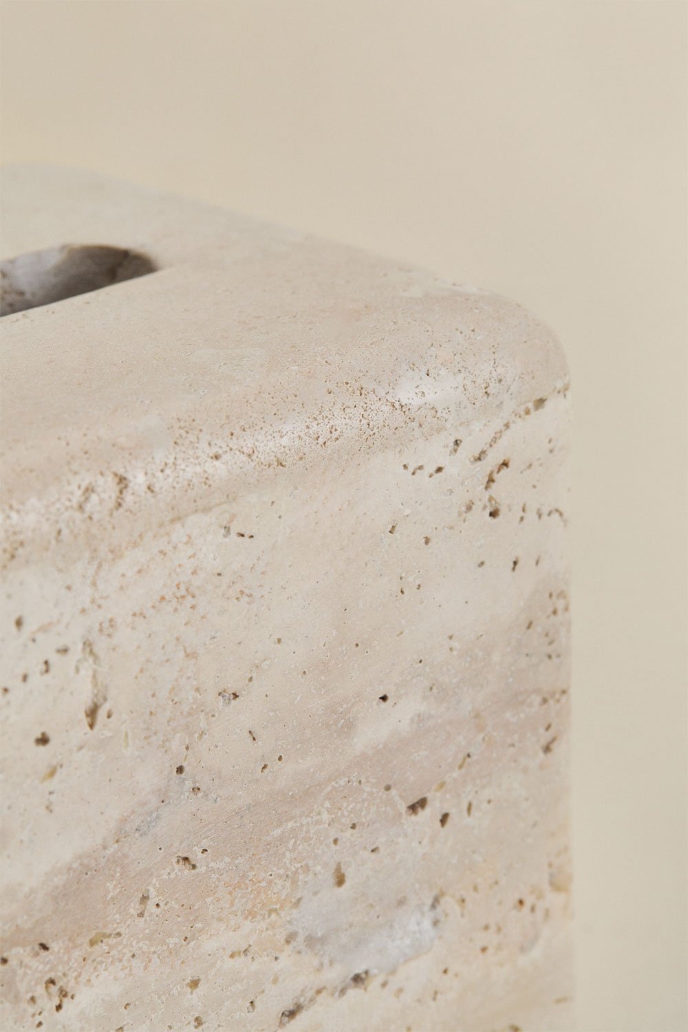 Lioro travertine tissue box, gallery image 5