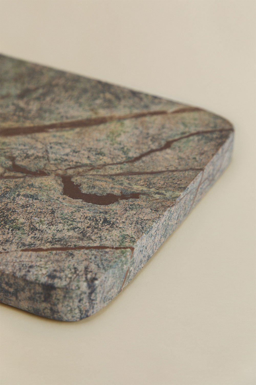 Serving board 40x20 cm in acacia wood and marble Zevaru, gallery image 4