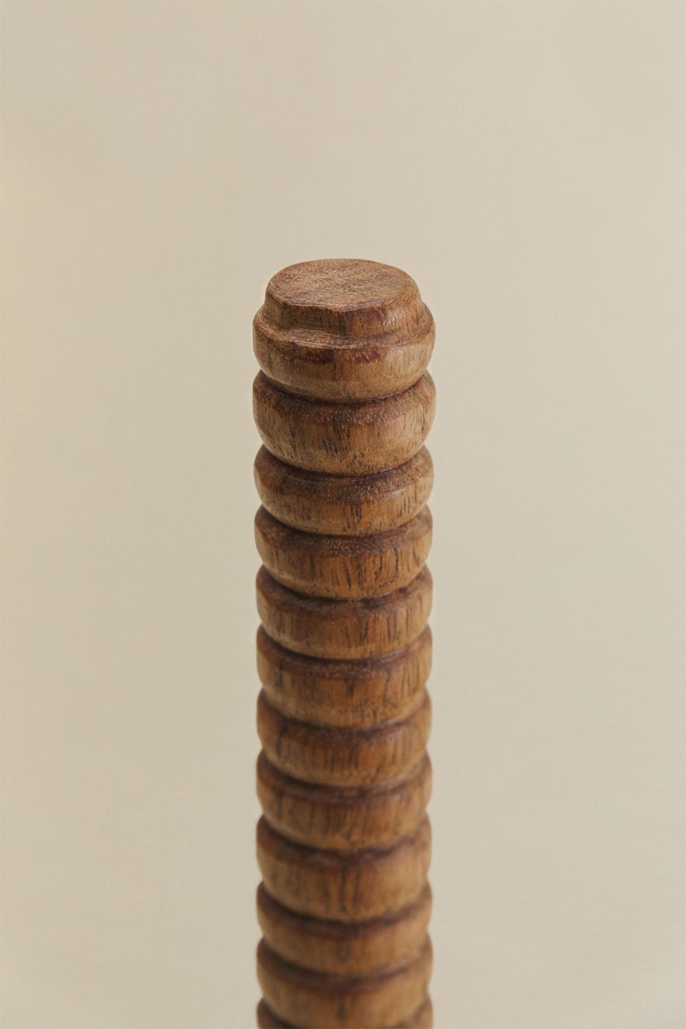Acacia wood and marble kitchen paper towel holder Dazuni, gallery image 4