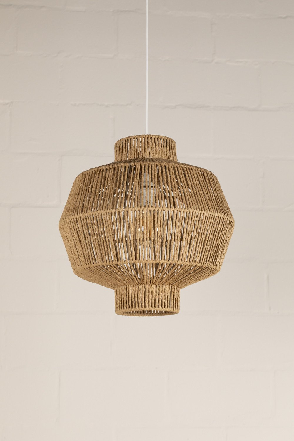 Braided Paper Ceiling Lamp Amaris , gallery image 2