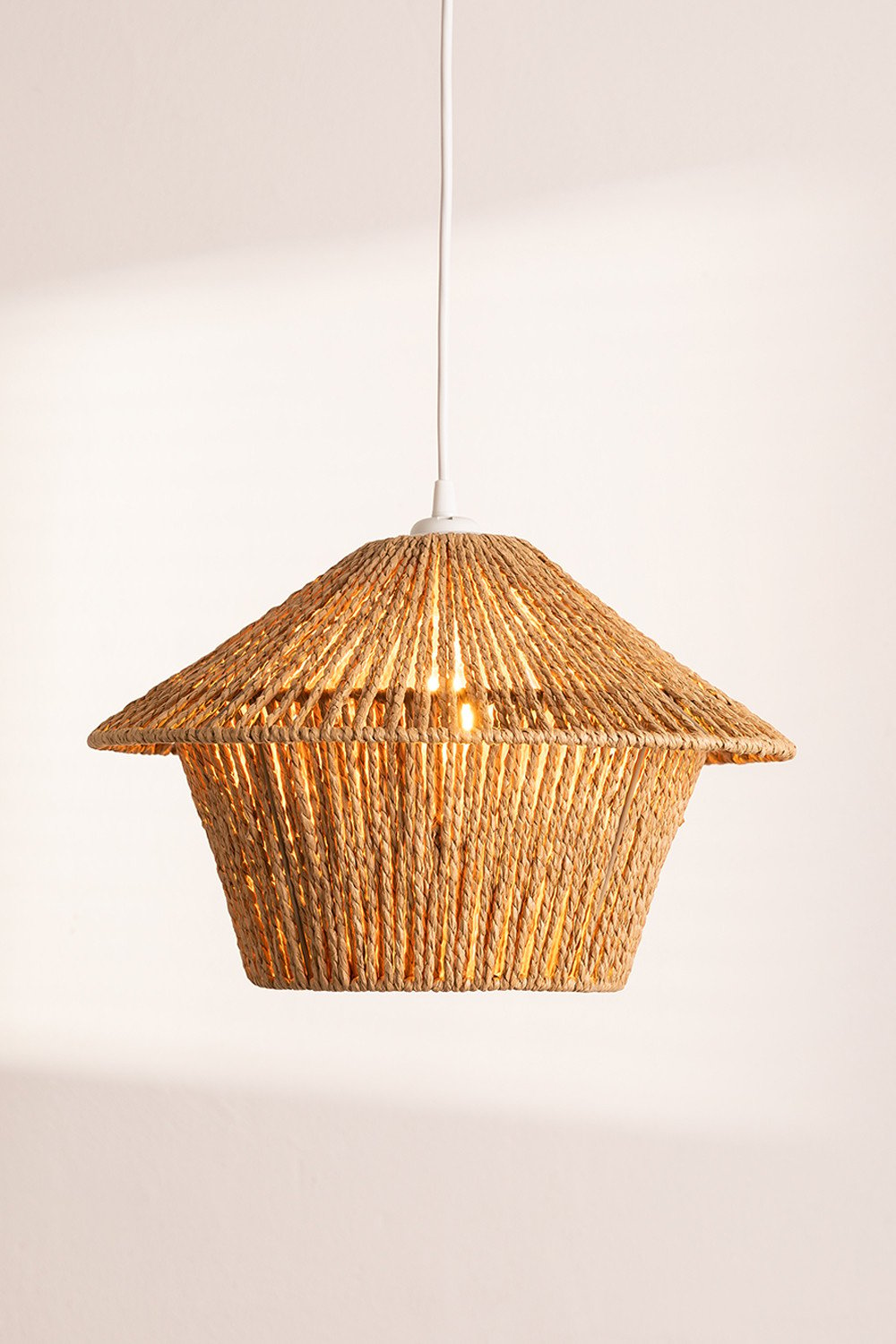 Jous Braided Paper Ceiling Lamp, gallery image 2