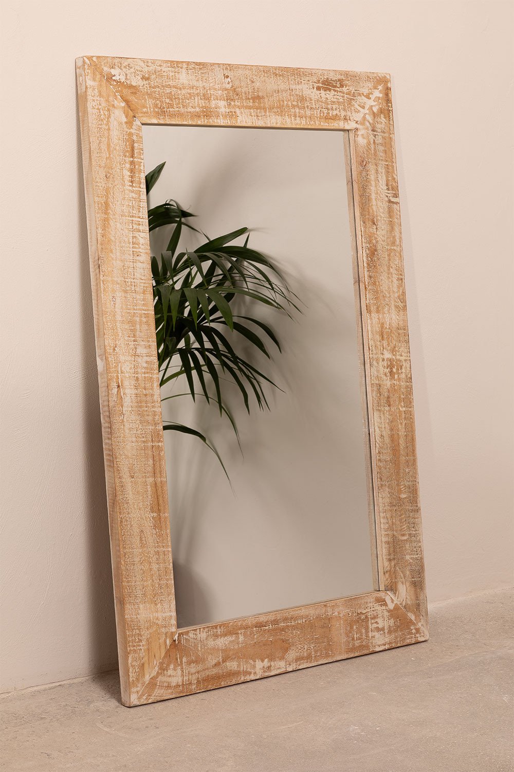 Wooden Rectangular Wall Mirror (120 x 80 cm) Vuipo, gallery image 2