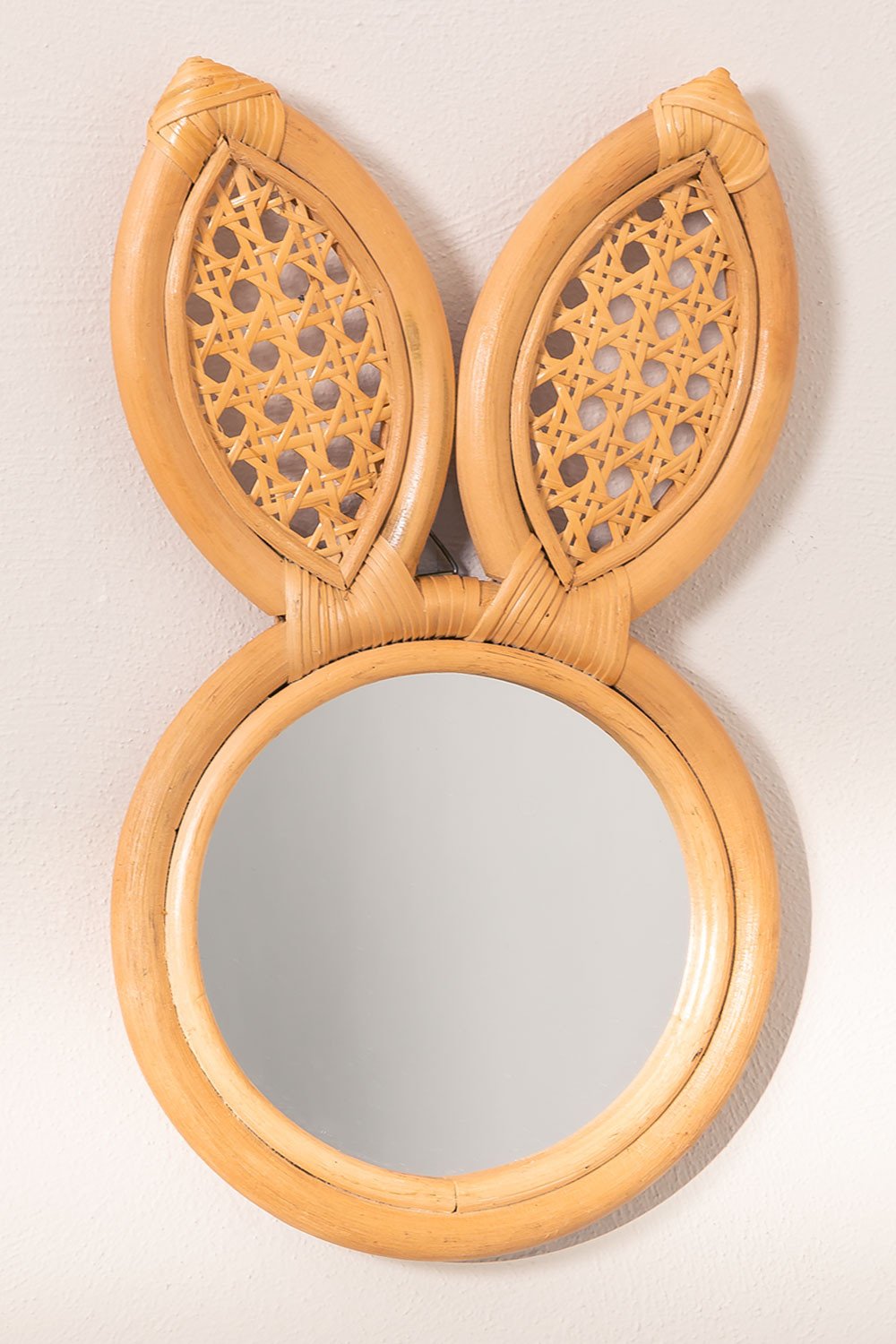 Rattan  Wall Mirror (36.5 x 22 cm) Trovi, gallery image 2
