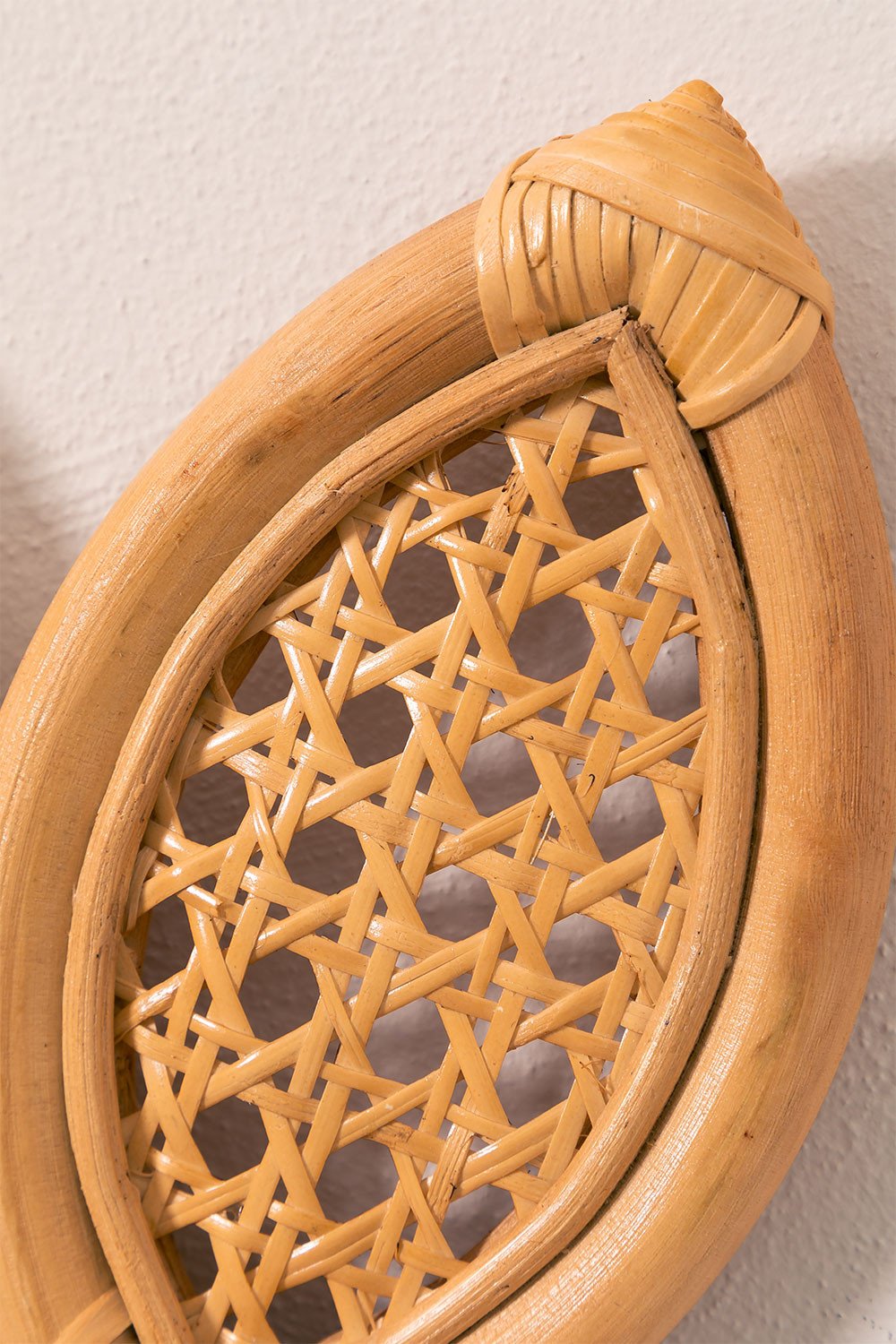 Rattan  Wall Mirror (36.5 x 22 cm) Trovi, gallery image 5