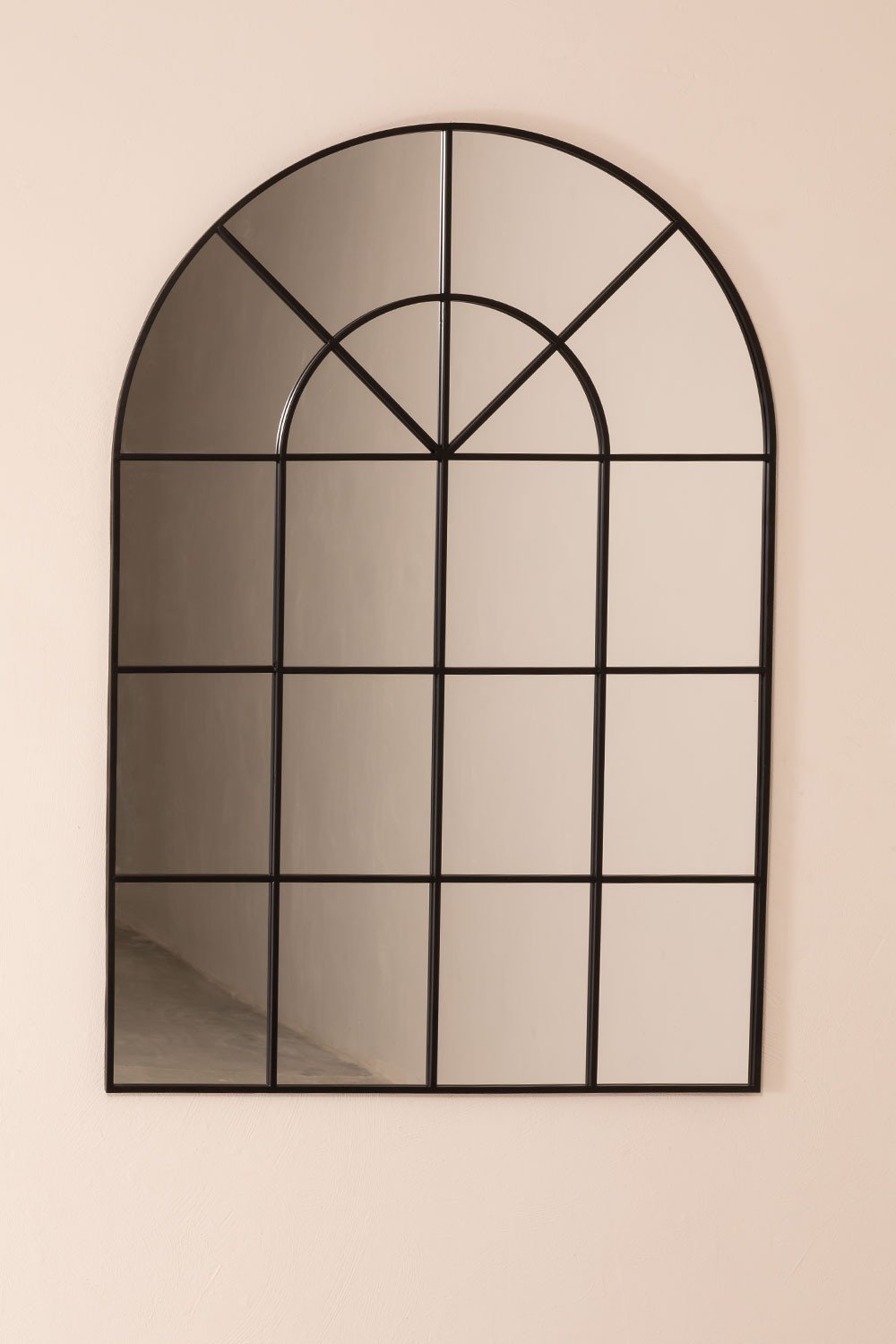 Metal Window Effect Wall Mirror Paola (135 x 92 cm) , gallery image 2