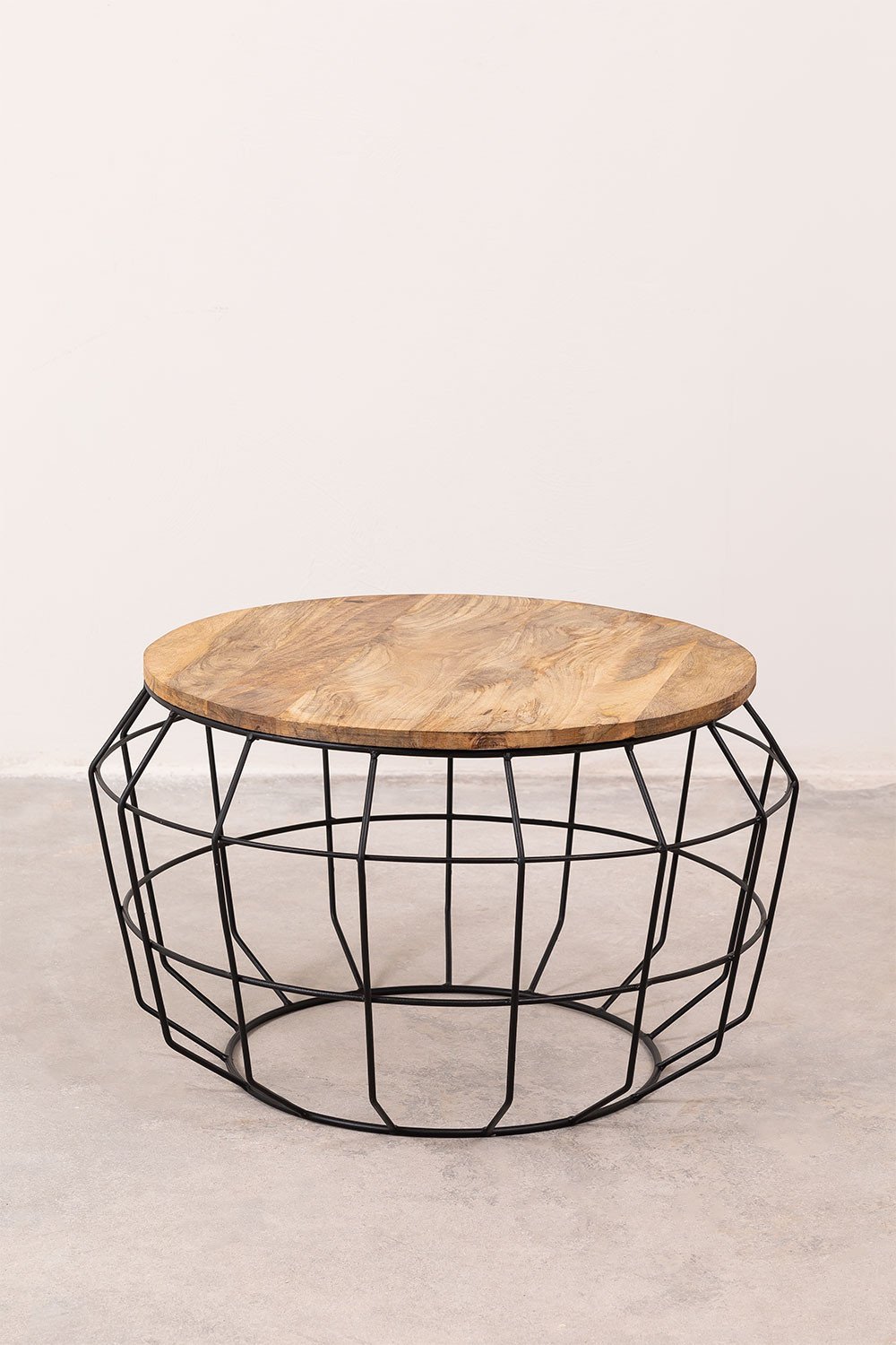 Round coffee table in mango wood (Ø72 cm) Koti, gallery image 2