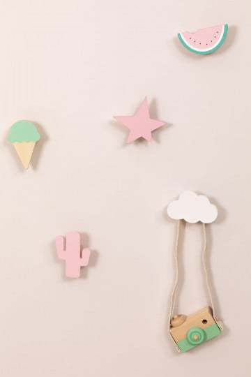 Wooden Wall Coat Rack Paby Kids 