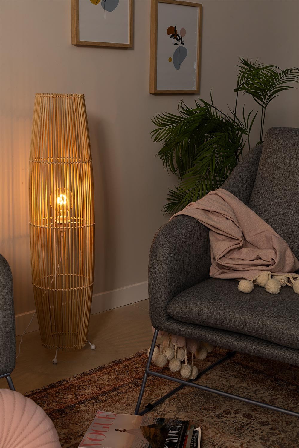 Bamboo Floor Lamp Khumo, gallery image 9