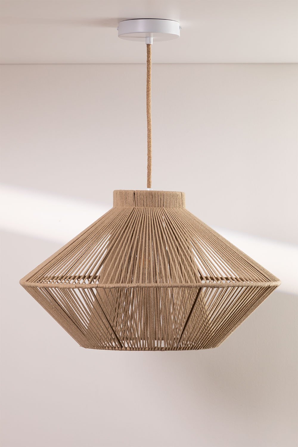 Ufo cotton rope ceiling lamp, gallery image 2