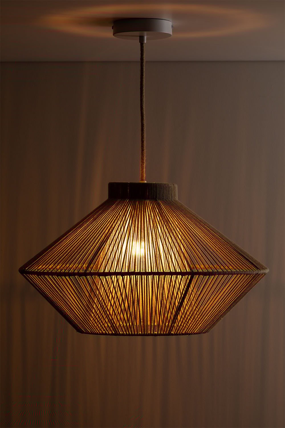 Ufo cotton rope ceiling lamp, gallery image 3