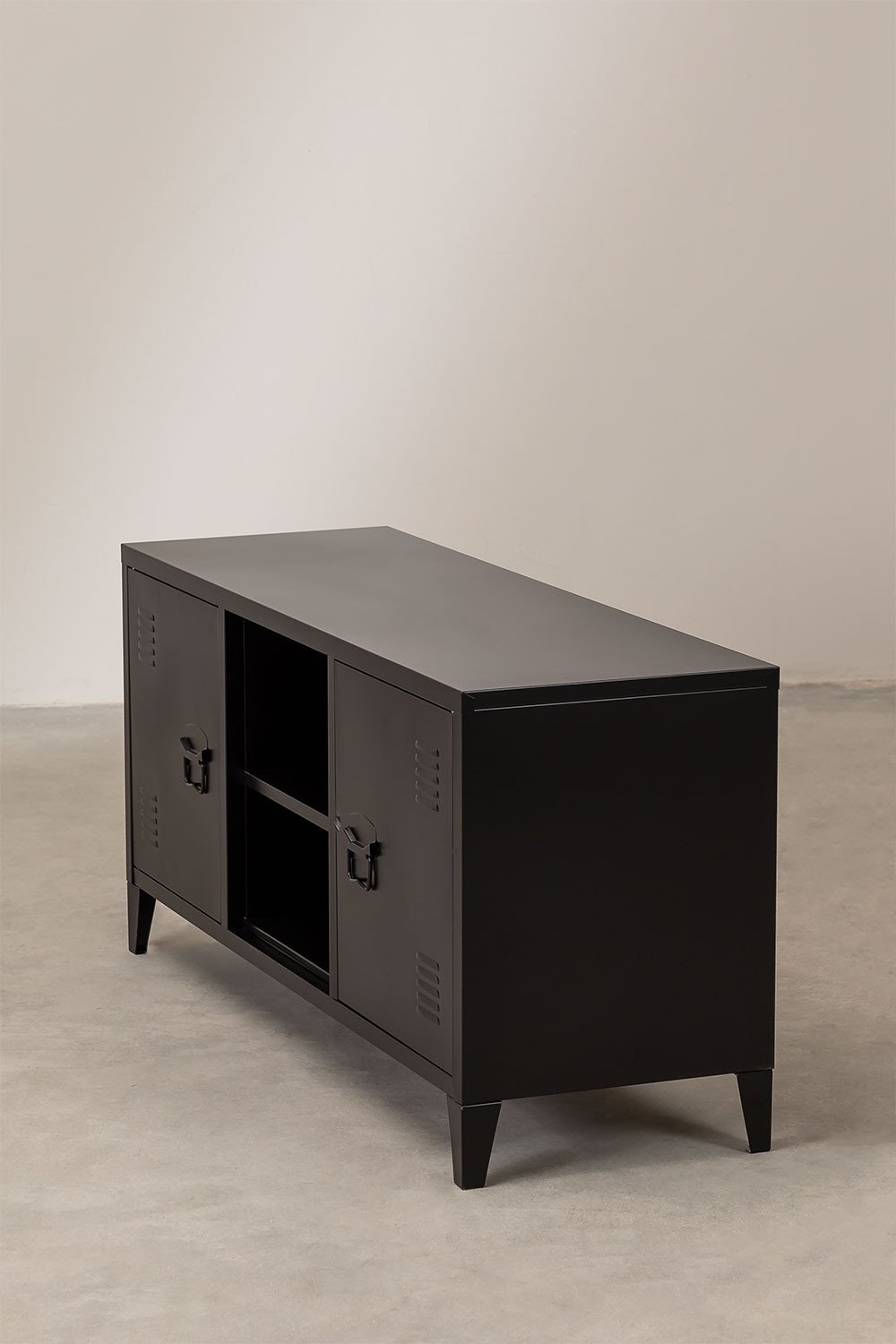 TV Cabinet with Shelf in Steel Pohpli, gallery image 1