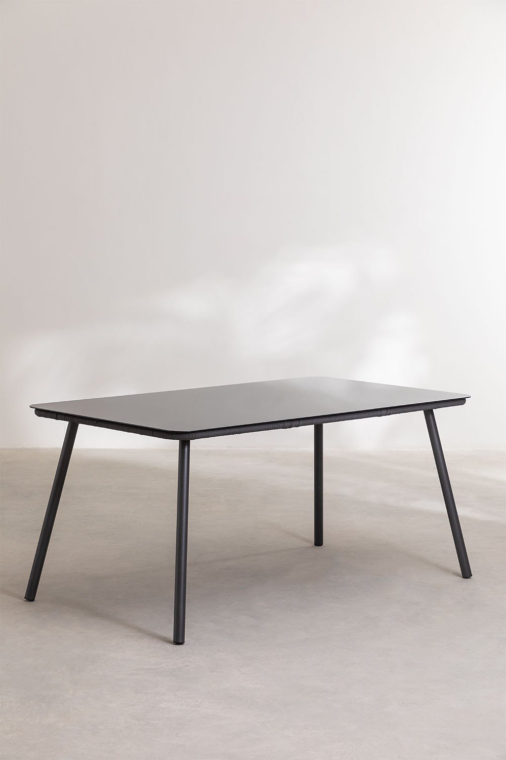 Rectangular Glass & Aluminum Garden Table (160x90 cm) Arhiza , gallery image 2