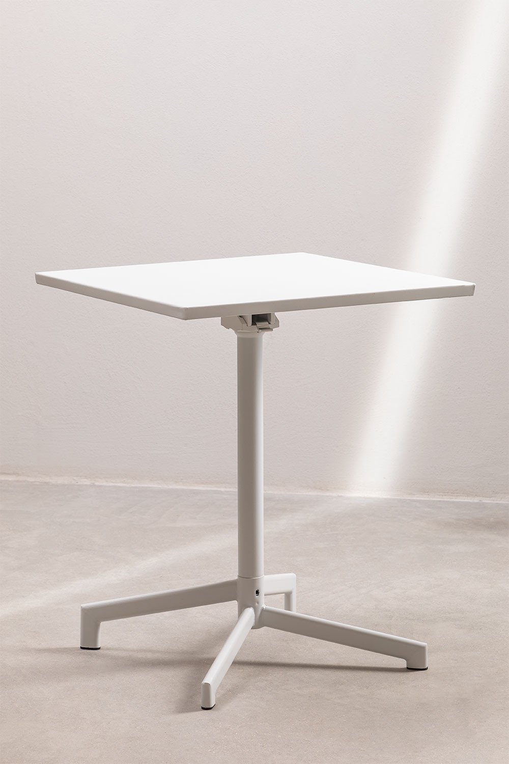 Dely 60x60 cm square bar table, foldable and convertible into 2 heights, made of steel, gallery image 3