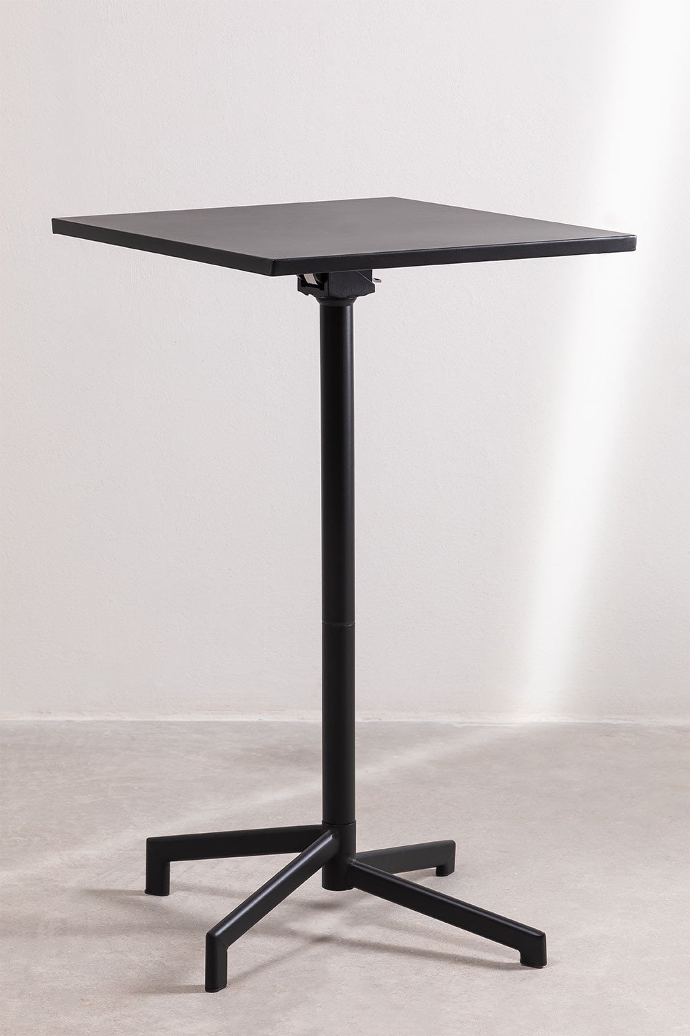 Table de Bar Pliante et Convertible en 2 Hauteurs en Acier (60x60 cm) Dely  - SKLUM