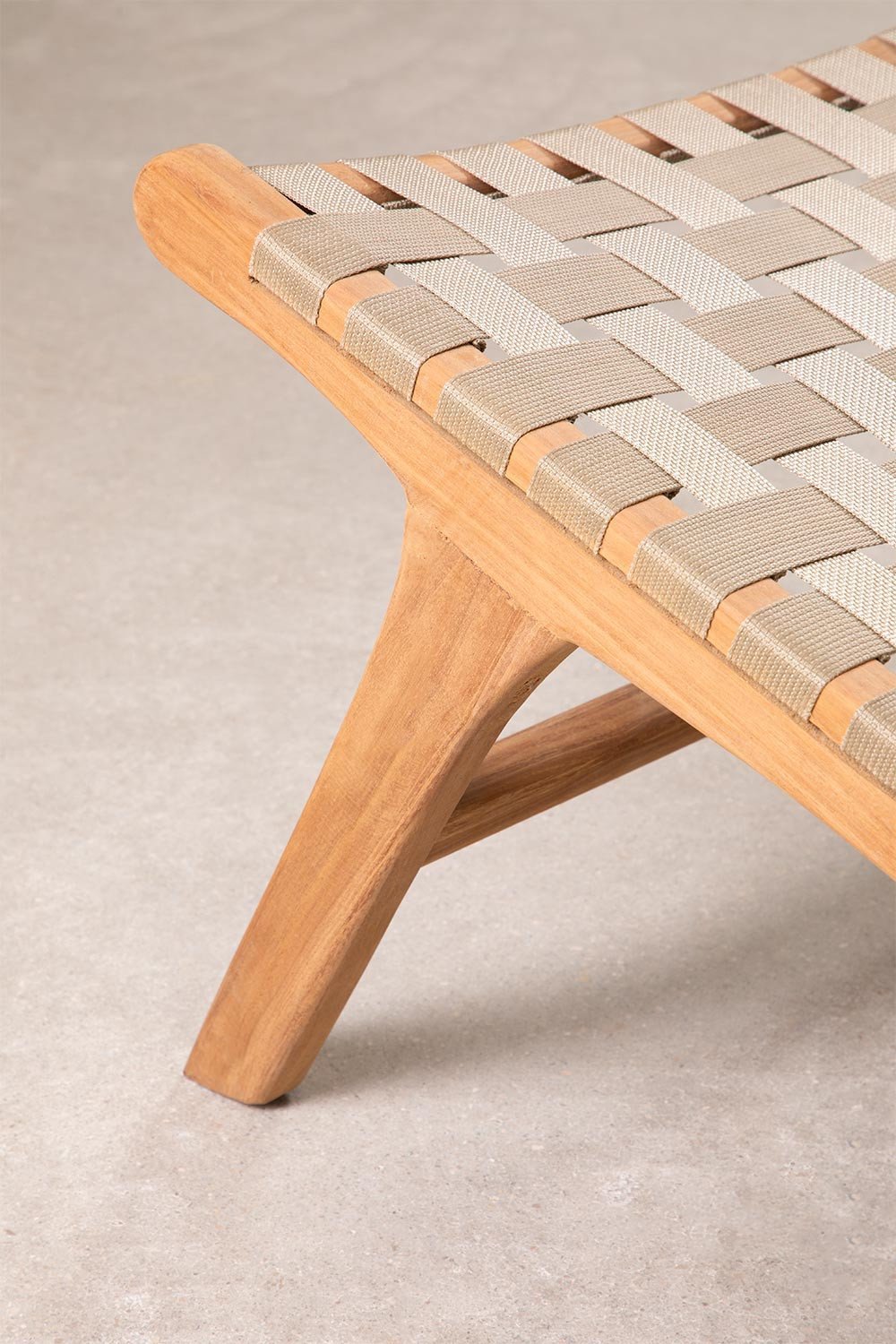 Diama Style Teak Wood Garden Armchair, gallery image 6