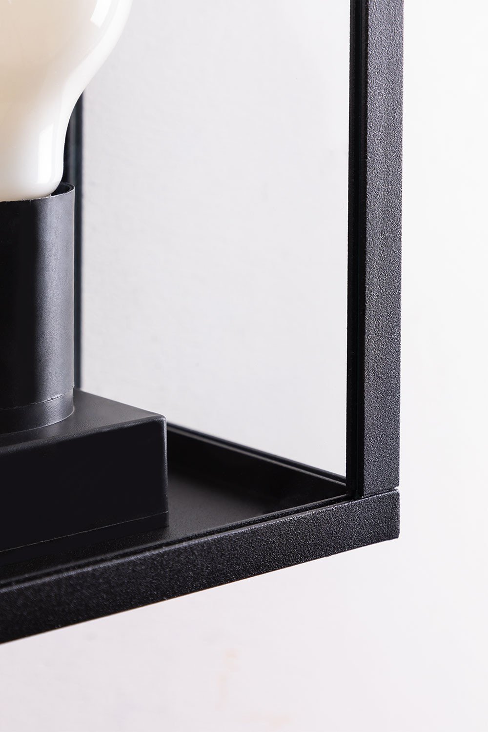 Delha outdoor wall light in aluminium and glass, gallery image 5