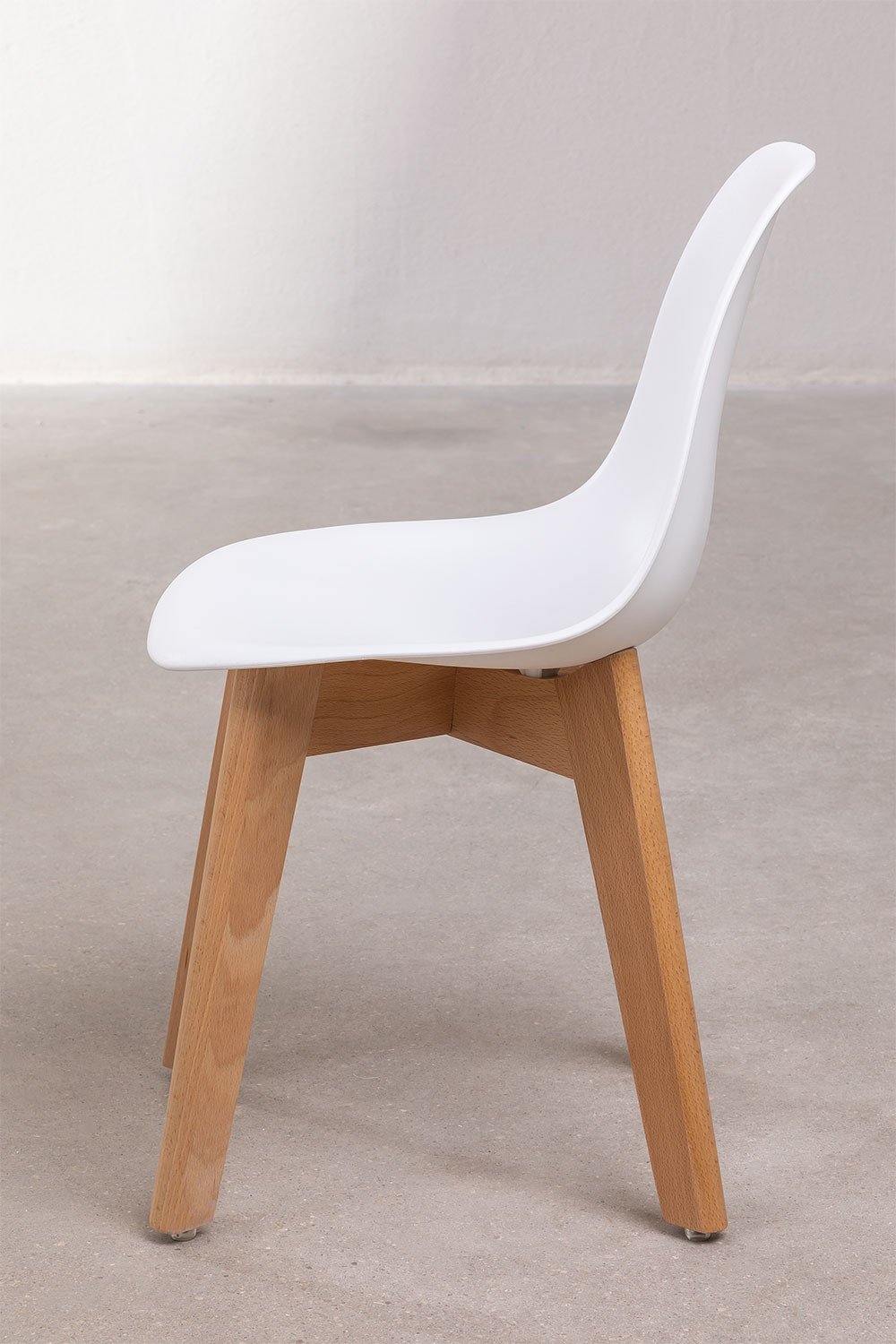 Scand Nordic Kids polypropylene and beech wood chair, gallery image 4