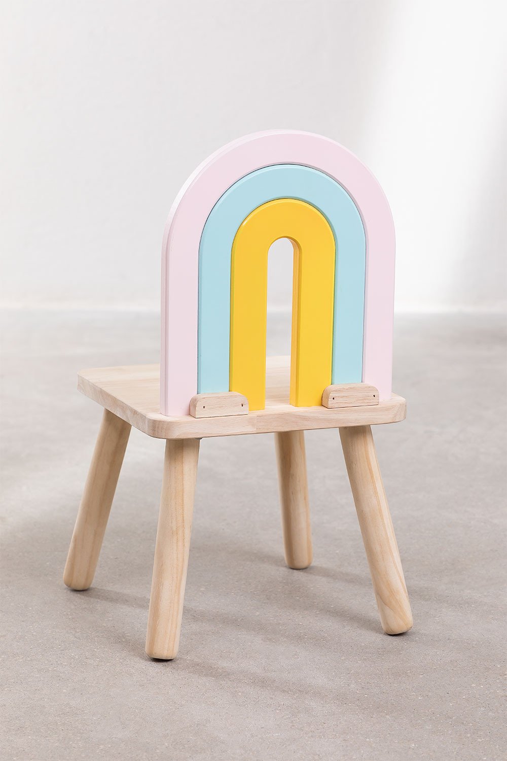 Wooden Chair Mini Rainbow Kids SKLUM